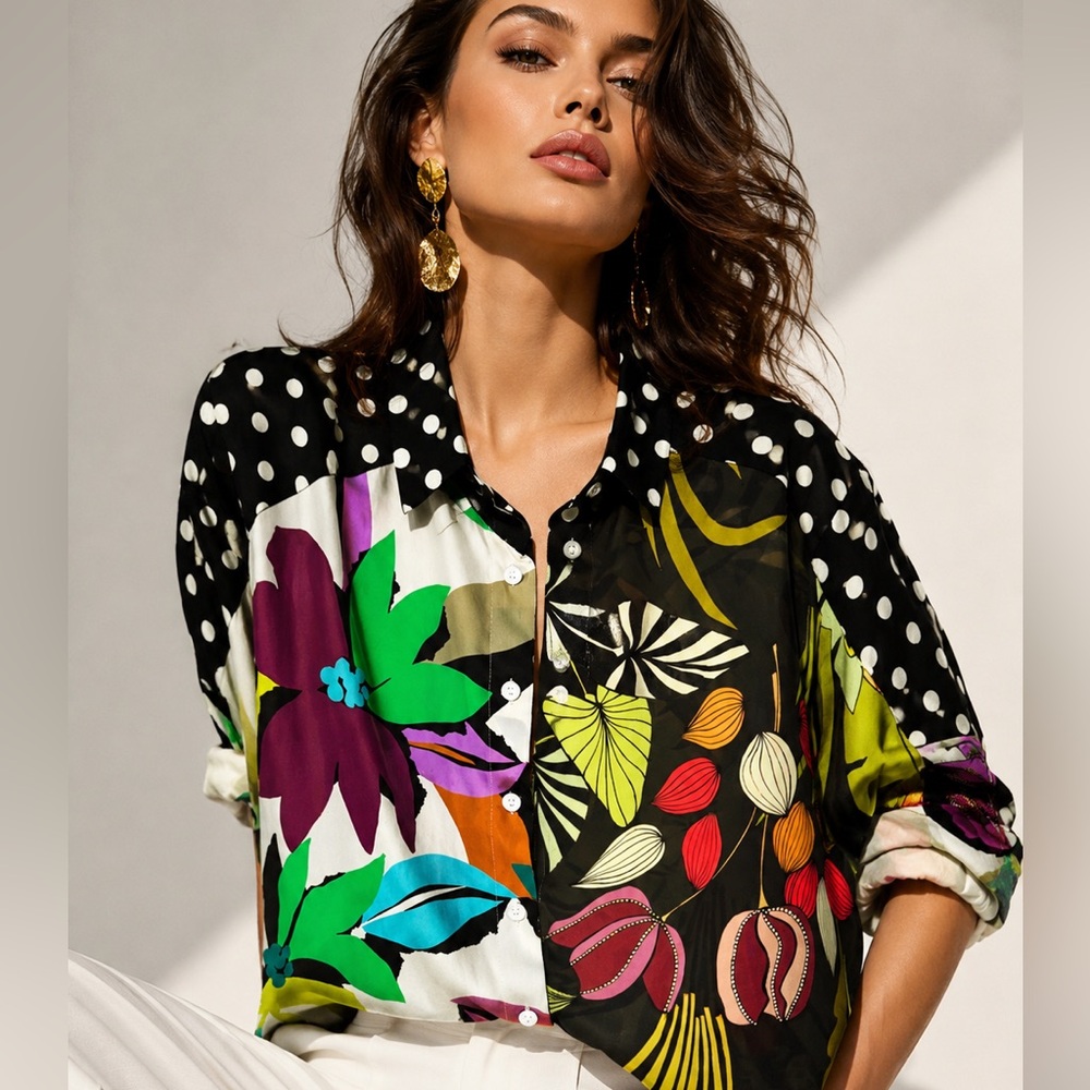 Alembika -Print Button-Down -